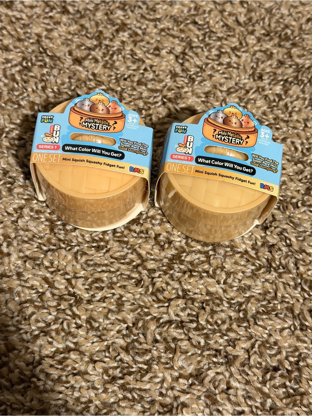 2 Mini RMS Mystery Dumpling metallic edition squishy